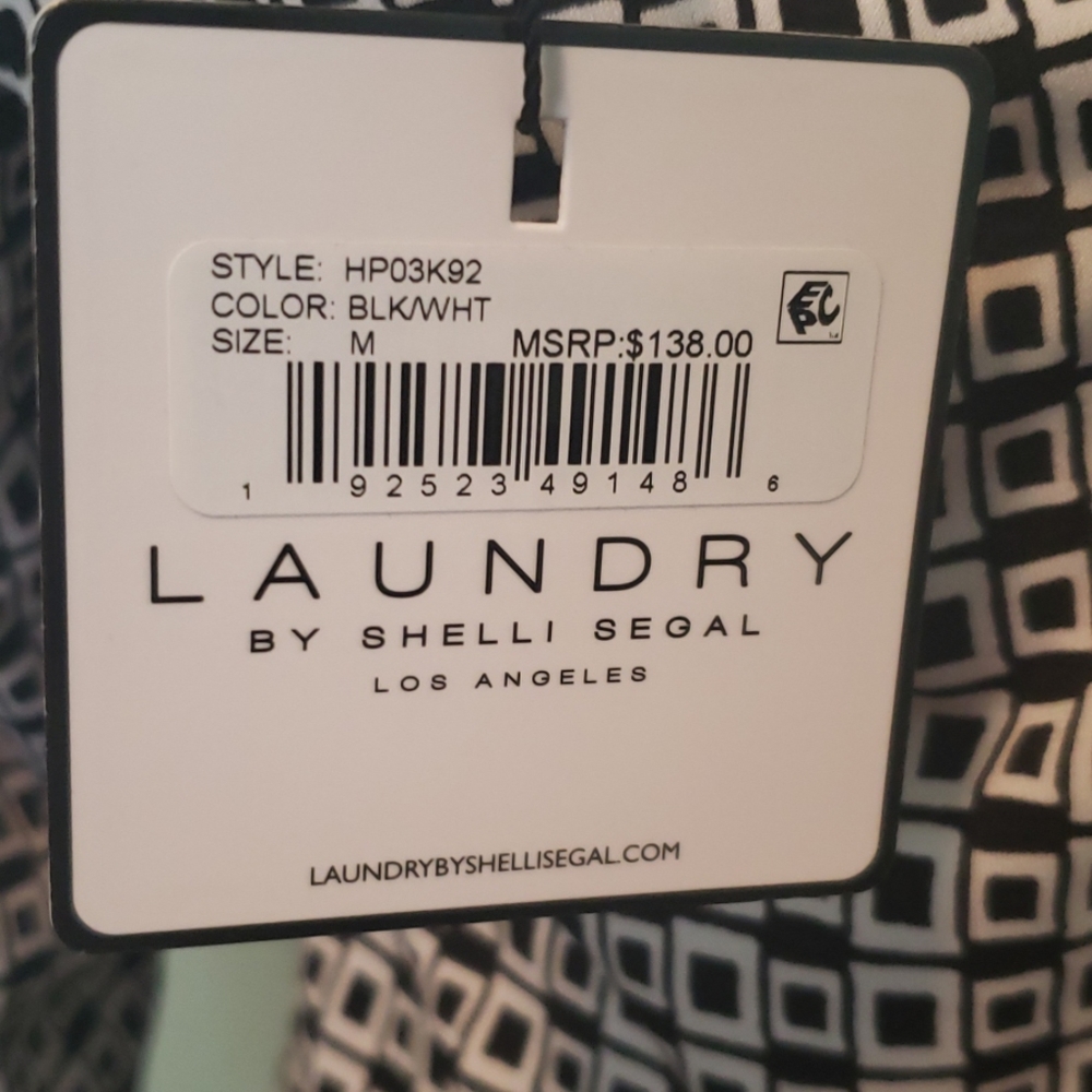 Laundry 3/4 Sleeve Faux Wrap Dress - Picture 4 of 5